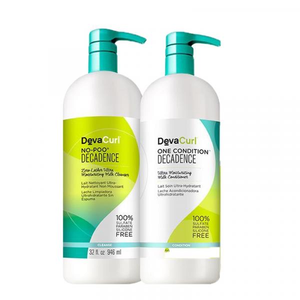 Kit Devacurl Shampoo no Poo Decadence 1L Condicionador 1 L