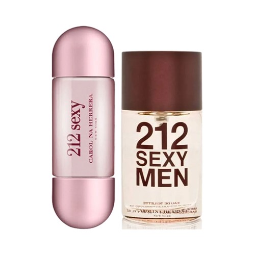 Kit Dia dos Namorados Perfume Carolina Herrera 212 Sexy Men 30ml + Feminino 30ml