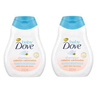 Kit Dove Baby Shampoo Cabelos Cacheados Hidratação Enriquecida 200ml com 2 Unidades