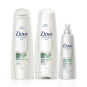 Kit Dove Controle de Queda Shampoo + Condicionador + Creme de Pentear
