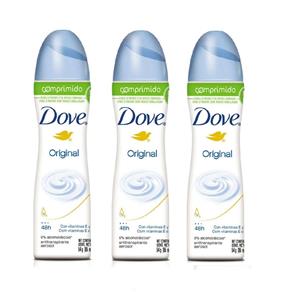 Kit Dove Desodorante Aerosol Comprimido 3 Unidades
