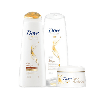 Kit Dove Oleo Nutricao Shampoo 400ml + Condiconador 400ml + Creme de Tratamento 350g