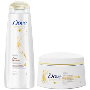 Kit Dove Óleo Nutrição Shampoo 400ml + Creme de Tratamento 350g