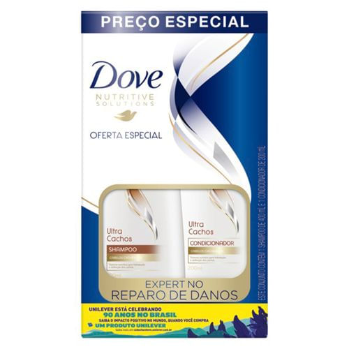 Kit Dove Shampoo 400 Ml + Condicionador 200 Ml Óleo Nutrição Preço Especial