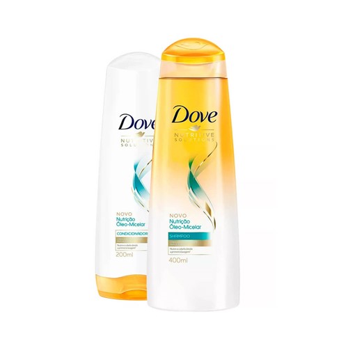 Kit Dove Shampoo 400ml + Condicionador 200ml Óleo Micelar