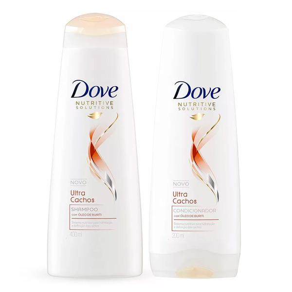 Kit Dove Ultra Cachos Shampoo 400ml + Condicionador 200ml