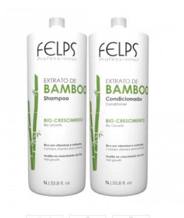 Kit Duo Extrato de Bamboo - Shampoo e Condicionador Felps Professional 2x 1000ml