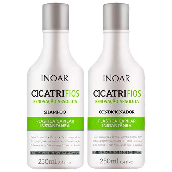 Kit Duo Inoar Cicatrifios - Shampoo + Condicionador 250ml Cada