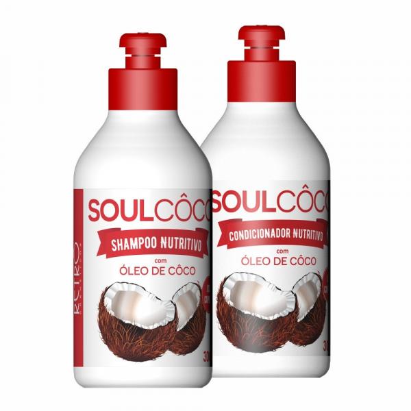 Kit Duo Nutritivo Soul Coco Retrô Cosméticos 2x300ml - Retro