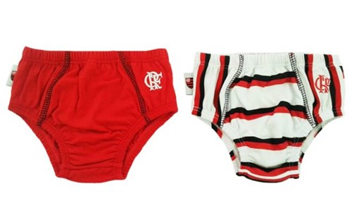 Kit Duo Reve D'or Sport Cueca Flamengo Vermelha e Listrada
