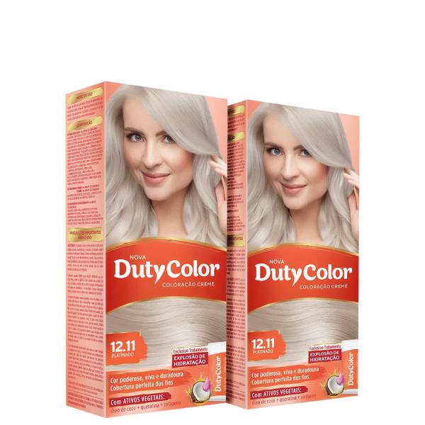 Kit DutyColor 12.11 Platinado Duo - Coloração Permanente (2 Unidades)