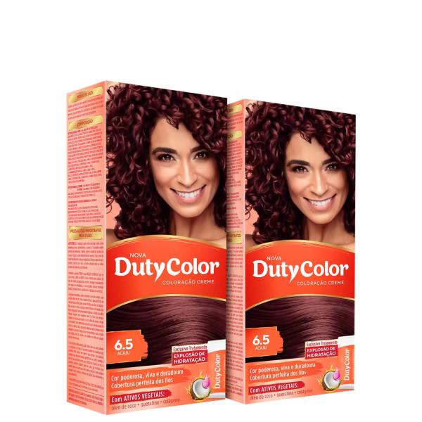 Kit DutyColor 6.5 Acaju Duo - Coloração Permanente (2 Unidades)