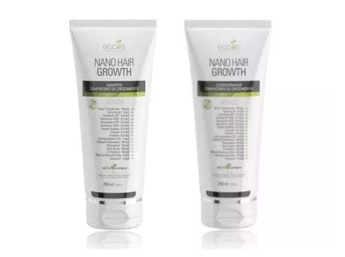 Kit Eccos Cosméticos Nano Hair Growth Shampoo 250ml + Condicionador 250ml