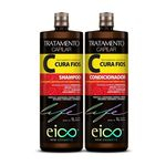 Kit Eico Life Cura Fios Com Shampoo E Condicionador De 1l.