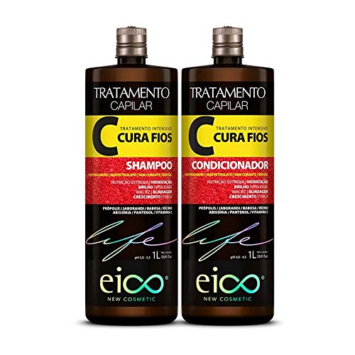 Kit Eico Life Shampoo + Condicionador Cura Fios 2x1000ml