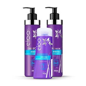 Kit Eico Miracle Shampoo + Condicionador + Creme de Tratamento