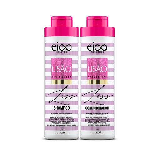 Kit Eico Shampoo + Condicionador Lisão 800ml