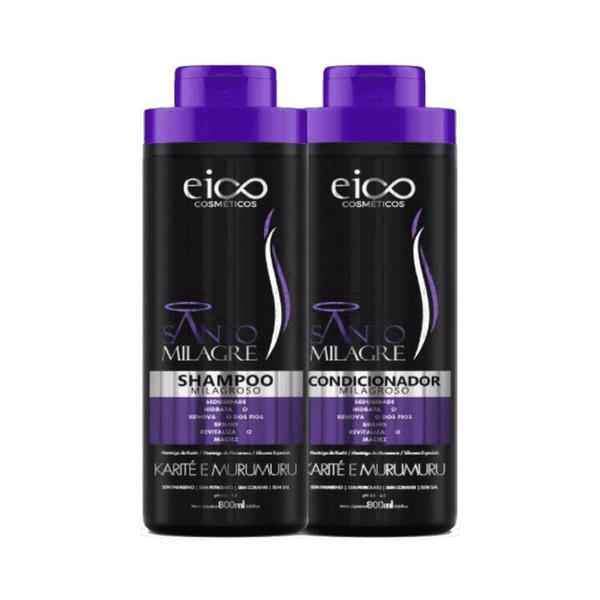 Kit Eico Shampoo + Condicionador Santo Milagre - 800ml - Seduction