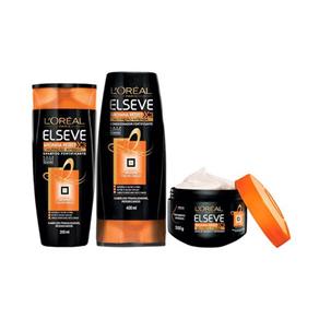 Kit Elseve Arginina Resist X3 Shampoo + Condicionador + Creme de Tratamento