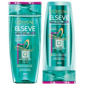 Kit Elseve Hydra Detox 48h Antiolesidade Shampoo + Condicionador 400ml