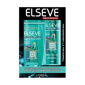 Kit Elseve Hydra-Detox Reequilibrante Shampoo + Condicionador - 400ml + 400ml