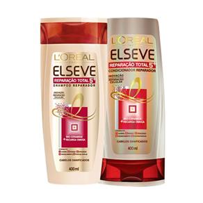 Kit Elseve Reparação Total 5 Shampoo + Condicionador - 400ml + 400ml