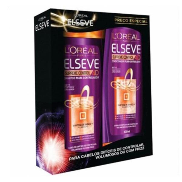 Kit Elseve Shampoo 400ml + Condicionador Supreme Control 200ml