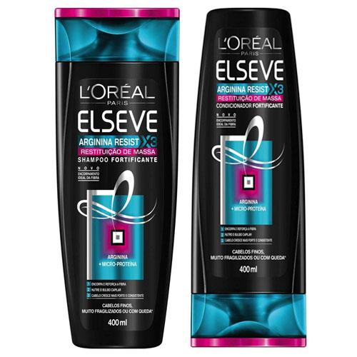 Kit Elseve Shampoo e Condicionador Arginina X3 - LOréal