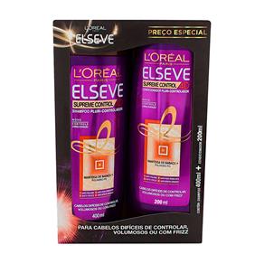 Kit Elseve Supreme Control 4D Shampoo 400ml + Condicionador 200ml