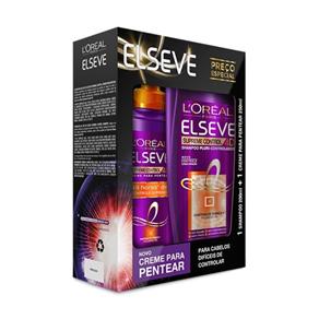 Kit Elseve Supreme Control Shampoo 200mL + Creme para Pentear 250mL - 200ml + 250ml