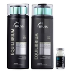 Kit Equilibrium Shampoo + Condicionador - 300ml + 01 uni Ampola Shock Repair - 17ml