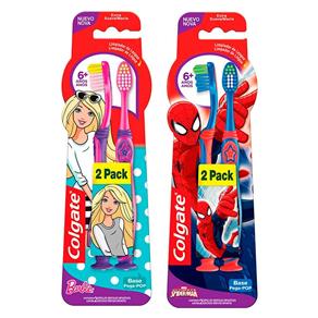 Kit 2 Escova Dental Colgate Smiles Barbie 6+ - Único