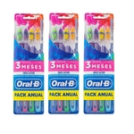 Kit Escova Dental Oral-b Indicator Pack Anual 12 unidades