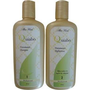Kit Escova Progressiva de Quiabo - 1 Shampoo Antiresiduos e 1 Gloss Redutor de Volume de 250 Ml