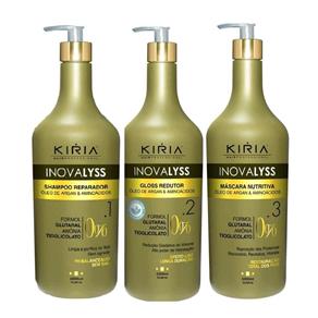 Kit Escova Progressiva Inovalyss Zero Formol Kiria Hair 3L
