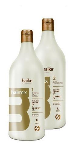 Kit Escova Progressiva Sem Formol Hair Mix 2 X 1 Litro Haike - Haike Profissional
