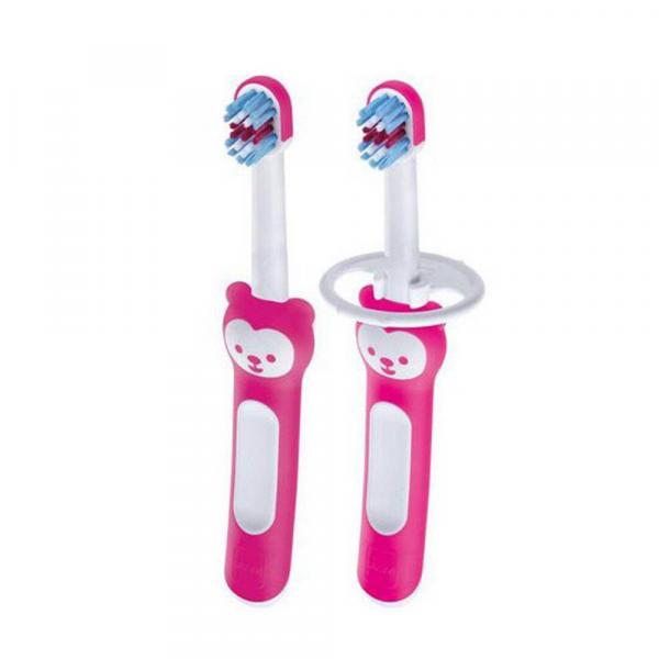 Kit 2 Escovas de Dente Baby Brush Rosa - MAM