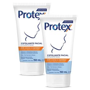 Kit Esfoliante Facial Protex Anti Cravos e Espinhas 150ml com 2 Unidades