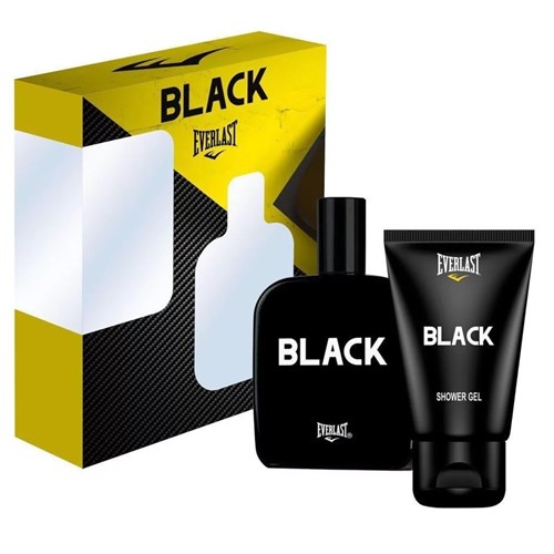 Kit Everlast Black Eau de Toilette - Perfume + Gel de Banho - 1 Unidade