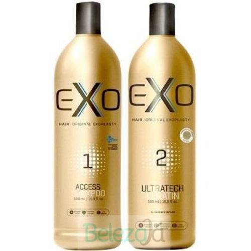 Kit Exoplastia Capilar Alisamento (Shampoo Access+Ultratech Keratin) 2x500ml