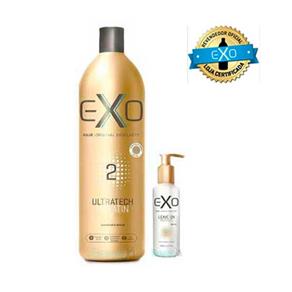 Kit Exoplastia Capilar Exo Hair Ultratech Keratin 500Ml Passo 2 + Reparador Exo Hair Leave On Repair Essentials 140Ml