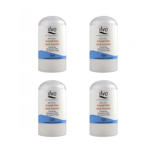 4 X Desodorante Natural e Saudável Cristal STICK Alva MINI - 60g