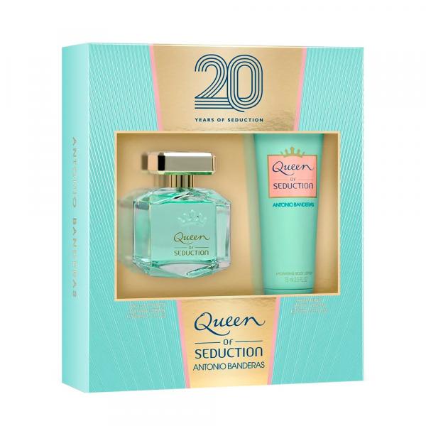 Kit Feminino Antonio Banderas Queen Of Seduction Perfume EDT 80ml + Loção Hidratante 75ml