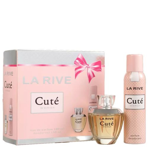 Kit Feminino Cuté Woman Eau de Parfum La Rive- Perfume 100 Ml+ Desodorante 150 Ml