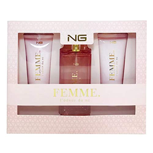 Kit Feminino NG Perfumes L'odeur Du Femme Perfume EDP 100ml + Loção Hidratante 100ml + Shower Gel 200ml