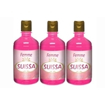 Kit 3 Femme Suissa Family 500ml Colônia Desodorante Corpo