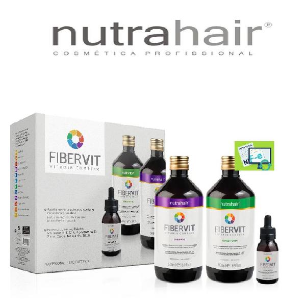 Kit Fibervit Fortalecimento Capilar Nutra Hair Profissional