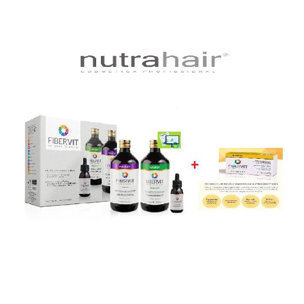 Kit Fibervit Fortalecimento Capilar Nutrahair + Capsulas - Nutra Hair