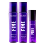 Kit Fine Trio Shampoo + Condicionador + Spray Fine - Ponto 9 Professional