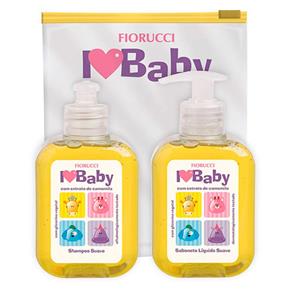 Kit Fiorucci I Love Baby Shampoo 250ml + Sabonete Líquido 250ml